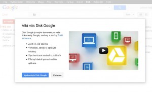 Uvítání Google Drive (Disku)