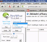 Uložení webové stránky do PDF nebo HTML Uložení webové stránky do PDF nebo HTML