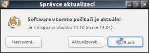 Upozornění na novou verzi Ubuntu a možnost povýšení ze 14.04