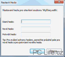 Nastavení přístupového hesla