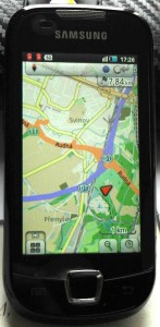 Ukázka bezplatné navigace pro Android