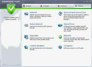 Ostatní nastavení programu Comodo Firewall