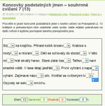 Ukázka cvičení i s nabídkou vhodných písmen