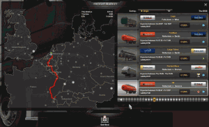 Mapa s úkoly od přepravních společností