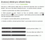 Zvukový diktát