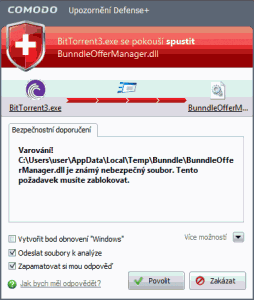 Náhled upozornění na nový proces