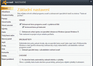 Nastavení programu Avast! Free antivirus