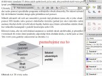 Volná textová poznámka může být vložena kamkoli a můžeme ji formátovat