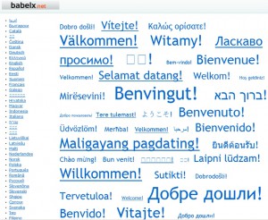 Uvítací obrazovka Vás přivítá v mnoha jazycích
