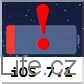 iOS 7.1 baterie