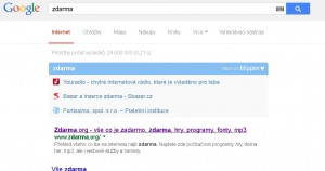 Obohazení výsledků vyhledávání Google Blippexem