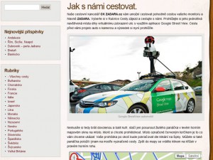 Na úvodní stránce najdeme výběr států k cestování