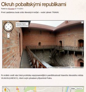 Cestování s popisy míst