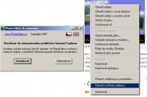 Instalace a účel doplňku k otevření obrázku ve Photoeditor.cz