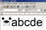 Použití nového znaku v editoru WordPad