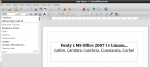 Písma z MS Office 2007 v LibreOffice v Lubuntu