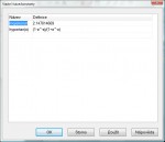 Dialog k definici vlastních proměnných a funkcí pro pozdější použití