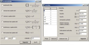 Kombinatorické a statistické výpočty