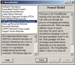 NeuralBuilder sestavuje síť podle typu sítě