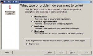 NeuralExpert sestavuje UNS dle řešeného problému