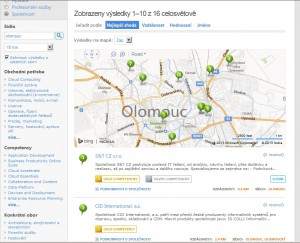 Microsoft Pinpoint je řešením k hledání IT společností