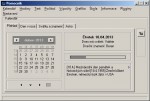 Prostředí programu Pomocník s aktivním modulem Kalendář