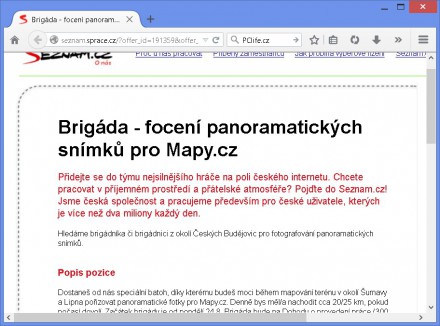Brigáda u Seznamu (pro Mapy.cz)