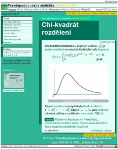 Výklad s obrázkem pro hustotu chi-kvadrát rozdělení