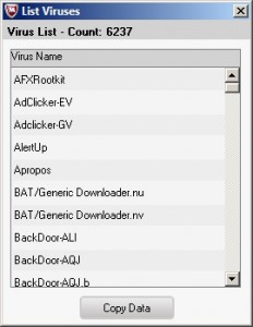 Stinger odhalí více než 6200 variant virů a malware
