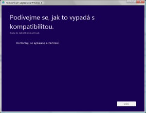 Po spuštění aplikace se okamžitě začne zjišťovat nastavení a hardware počítače