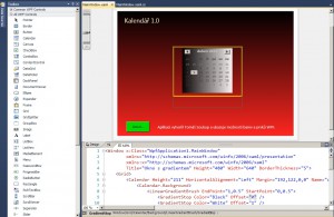 Vizuální návrh WPF aplikací s možnosti editace XAML kódu