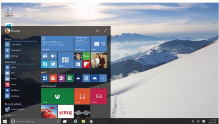 Windows 10 se Startovacím menu