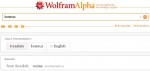 Na dotaz "kosinus" WolframAlpha usoudil, že se ptáme švédsky