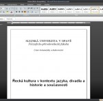 Titulní stránka referátu, kterou nebudeme chtít číslovat