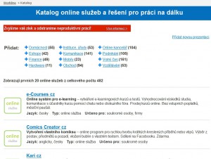 Pestrá nabídka online aplikací dle zaměření