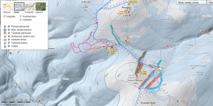 Zimní mapa zobrazuje sjezdovky i trasy pro běžky